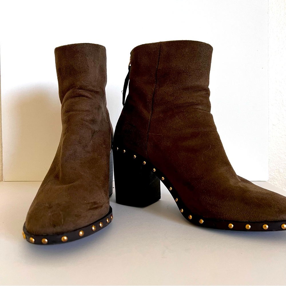 Forever 21 Olive Booties